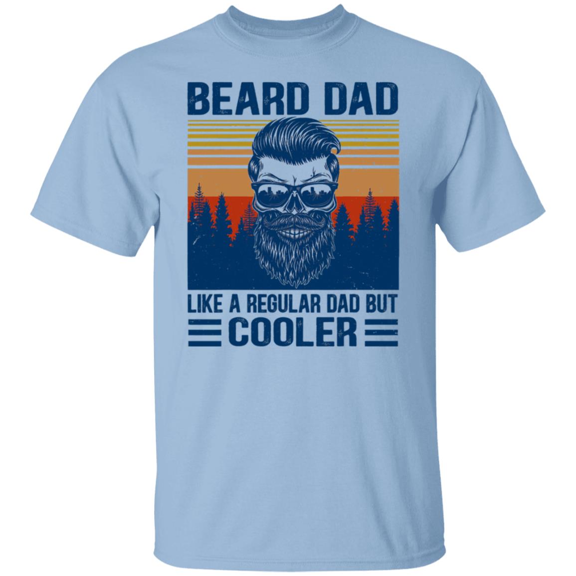 Mens Vintage Beard Dad Like A Regular Dad But Cooler Shirt