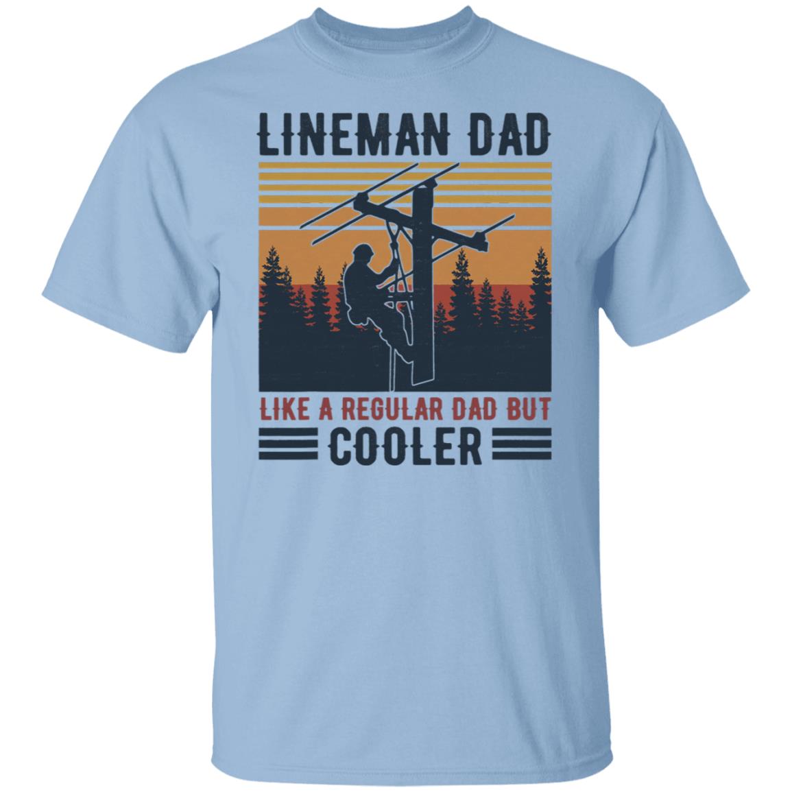 Mens Lineman Dad Like A Regular Dad Vintage Father's Day Tee Shirt Also available : Long Sleeve, Hoodie, Tank