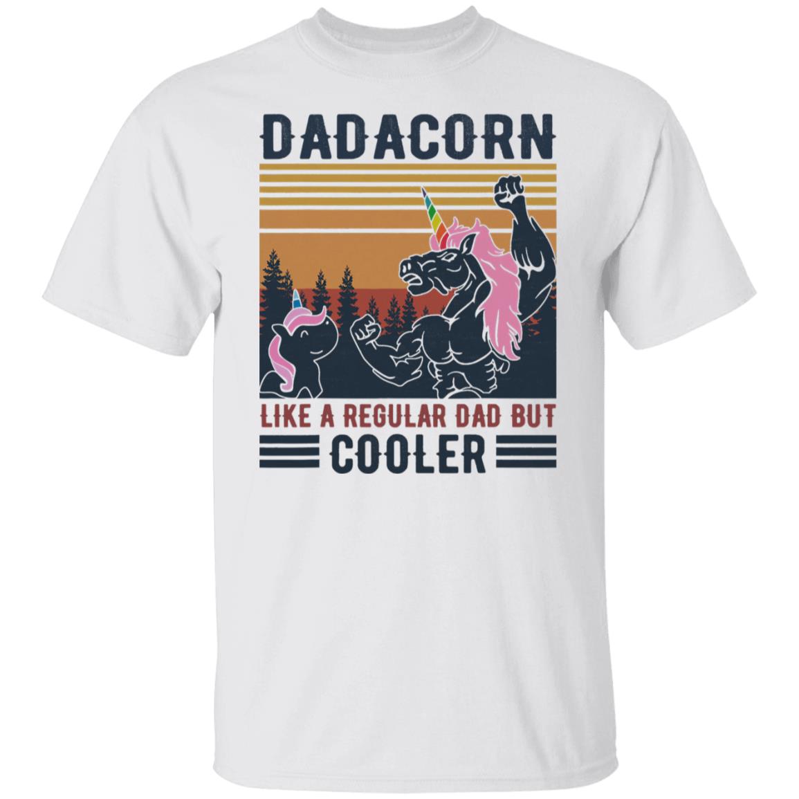 Mens Dadacorn Like A Regular Dad Unicorn Father's Day Tees