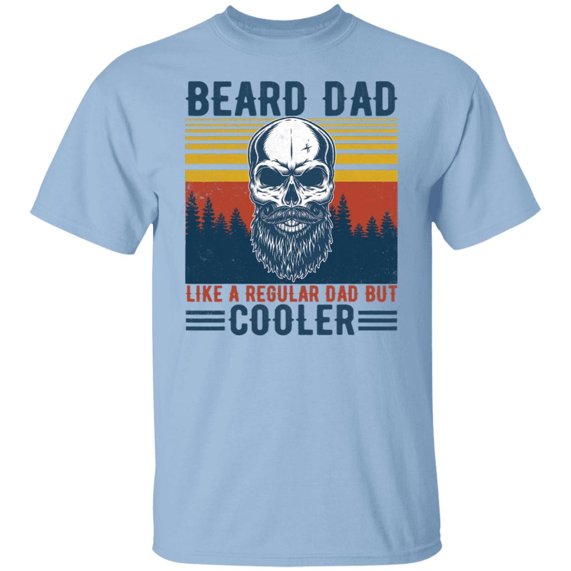 Skull Lover Vintage Beard Dad Like A Regular Dat But Cooler T-shirt