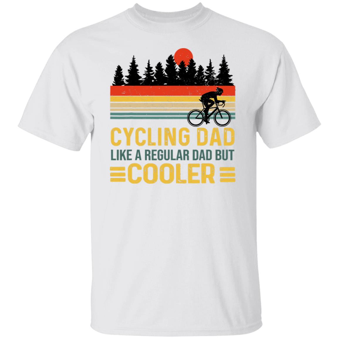 Vintage Cycling Dad T-shirt Like a regular dad but cooler Bike dad