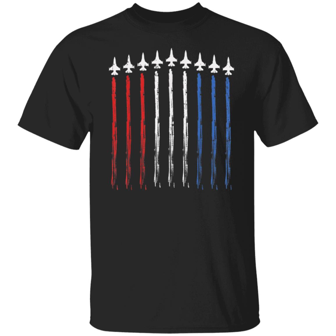 Jets US American Flag Independence 4th Of July Patriot Gift T-Shirt