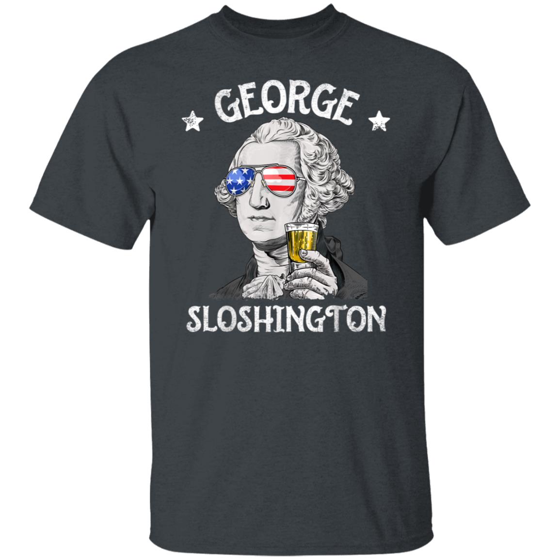 George Sloshington Washington 4th of July Men Funny American Shirt
