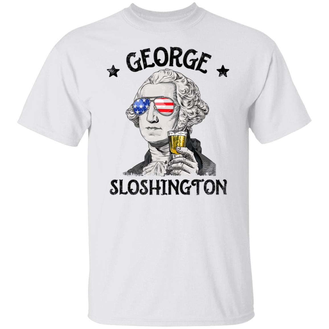 George Sloshington Washington 4th of July Men Funny American Premium Shirt