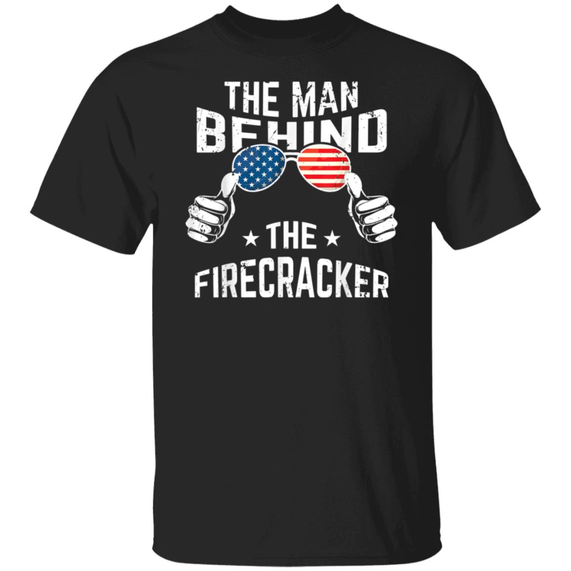 Mens 4th Of July Pregnancy Shirt The Man Behind The Firecracker T-Shirt