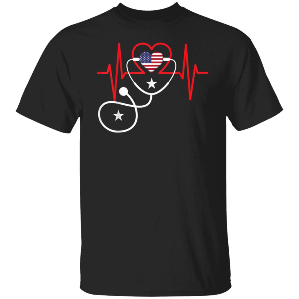 Nurse Patriotic T-Shirt For The 4th Of July For Men Women