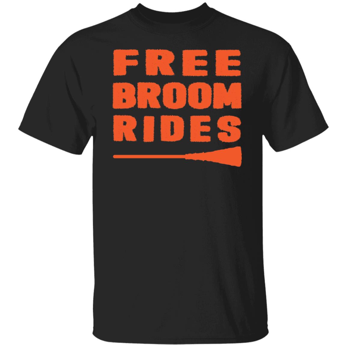 Free Broom Rides Halloween Shirt