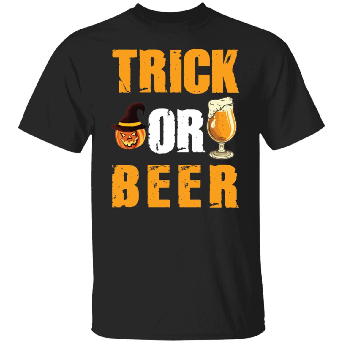 Trick or Beer Funny Halloween Beer Lover Shirt