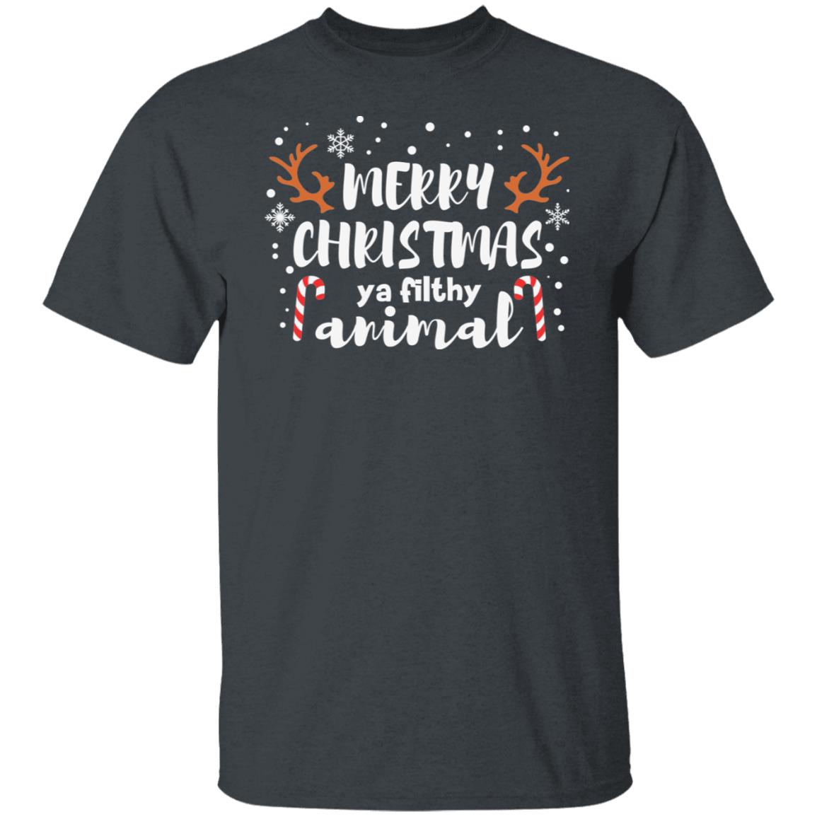 Merry Christmas Ya Filthy Animal Funny Gift Shirt