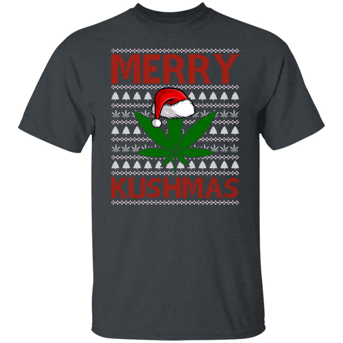 Ugly Christmas Merry Kushmas Funny Christmas Shirt