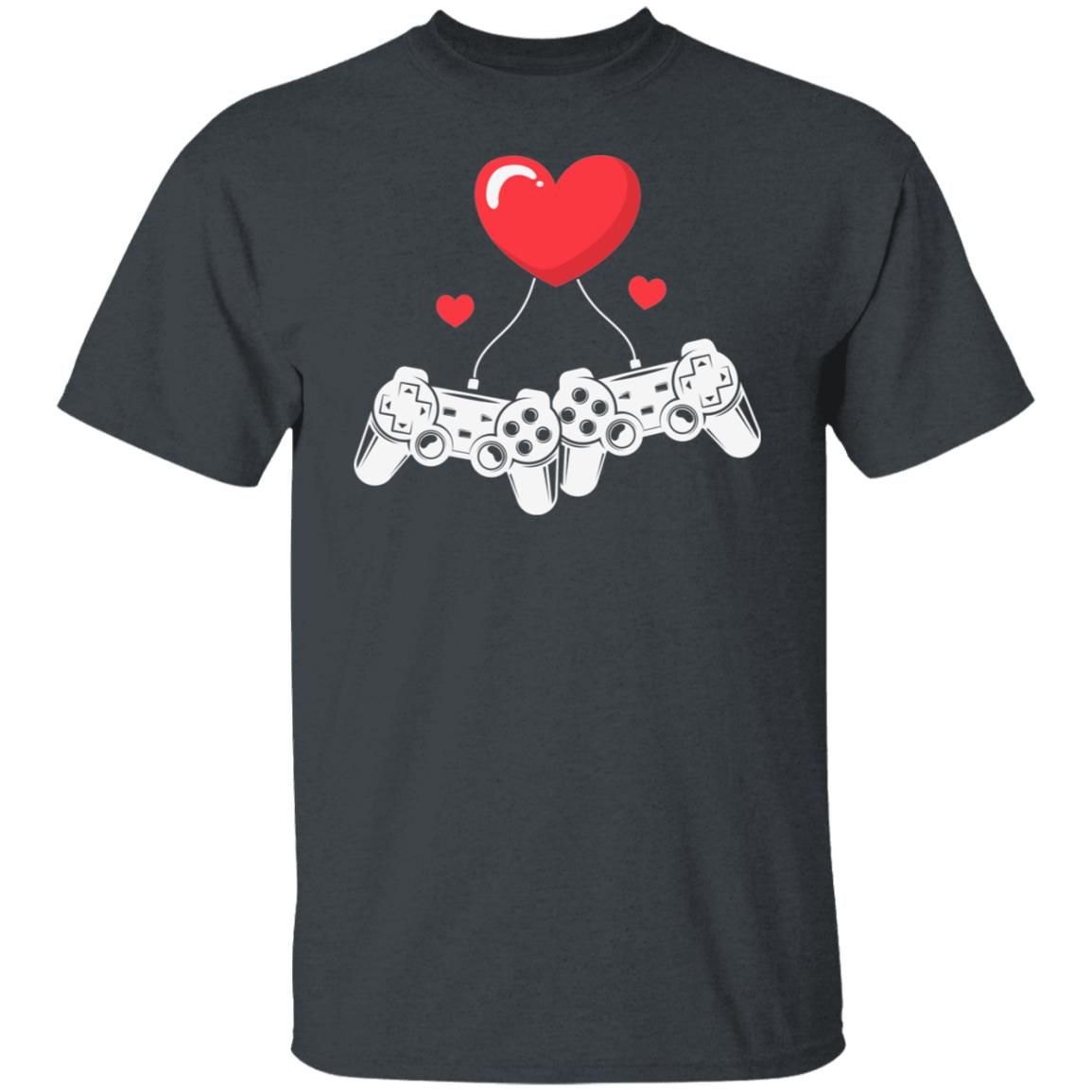Video Gamer Heart Controller Valentine's Day Shirt