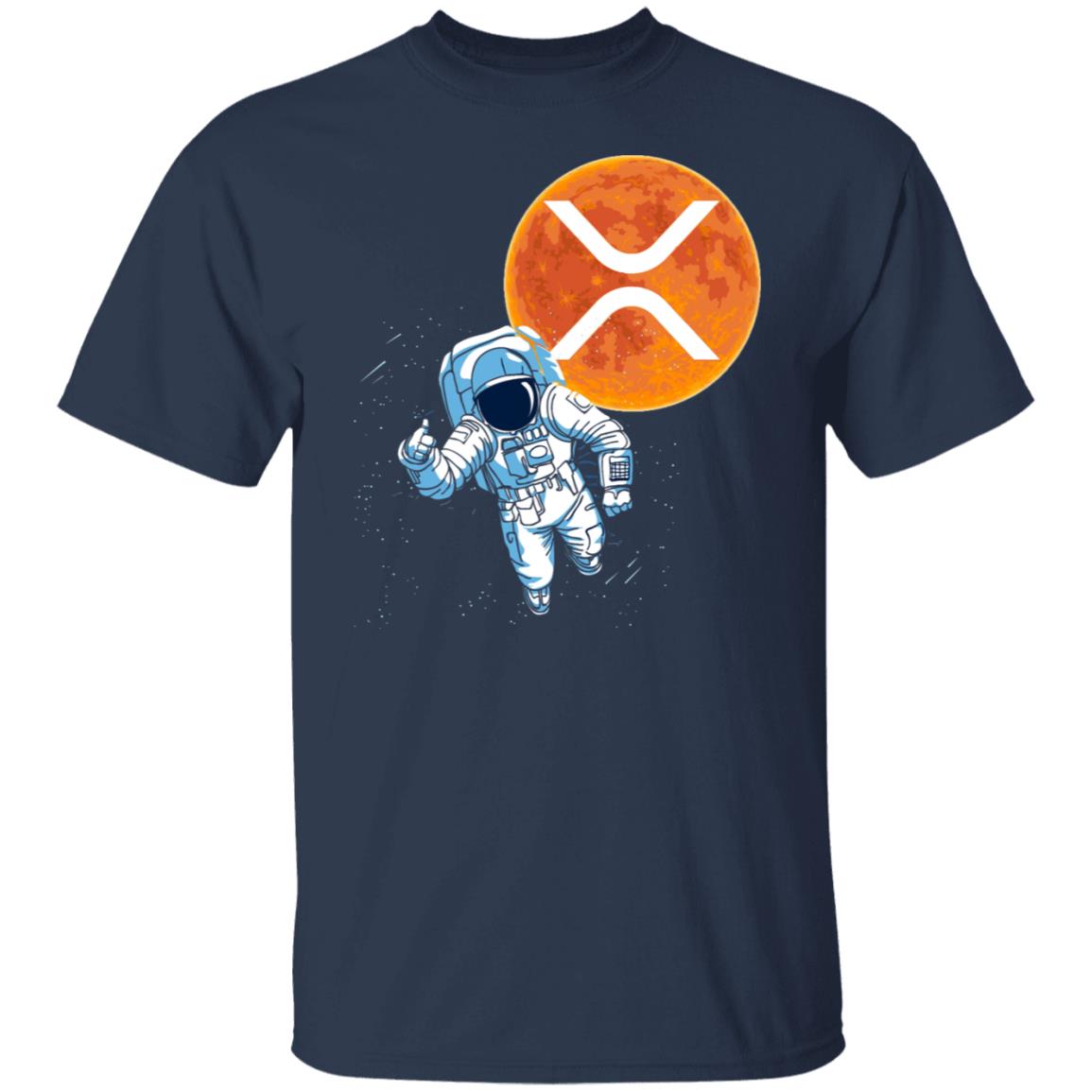 Xrp Ripple Astronaut To The Moon Cryptocurrency Crypto Shirt