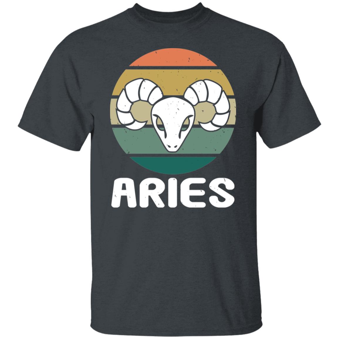 Zodiac Aries Birthday Retro Vintage Gift Shirt
