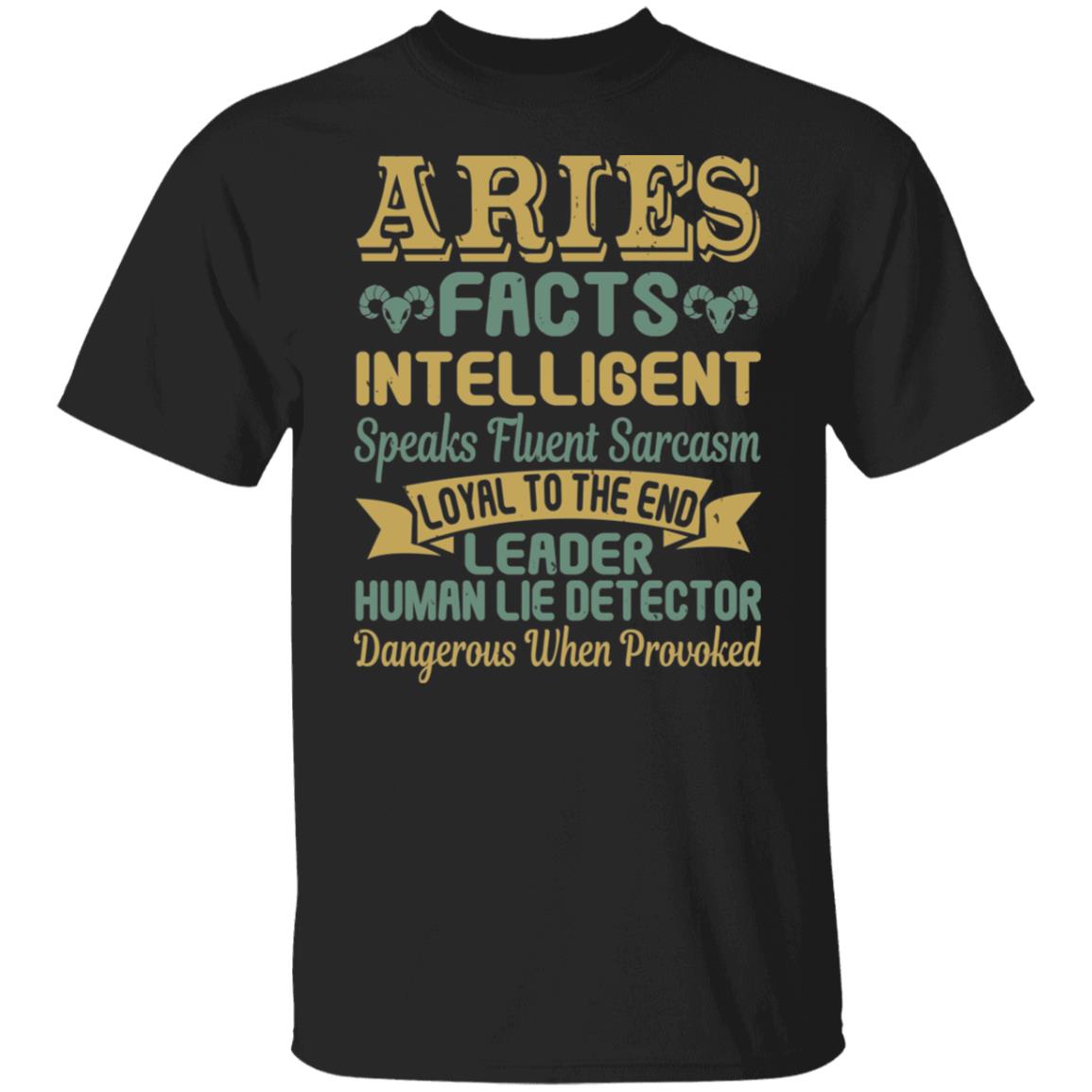 Aries Facts Birthday Gift Zodiac Signs Gift Shirt