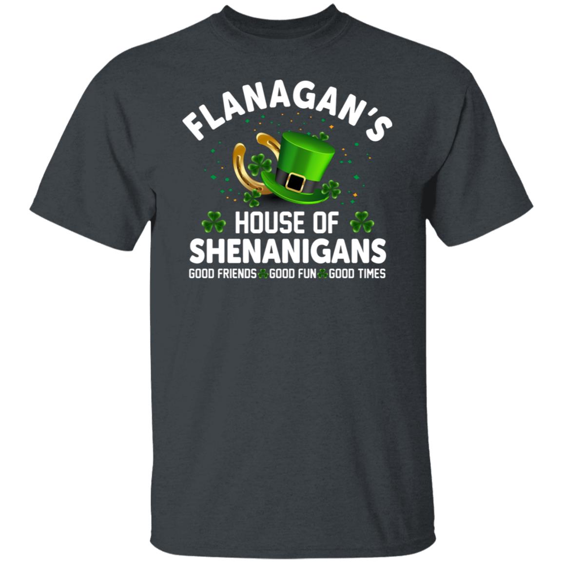 Flanagan's House of Shenanigans St Patricks Day Gift Shirt