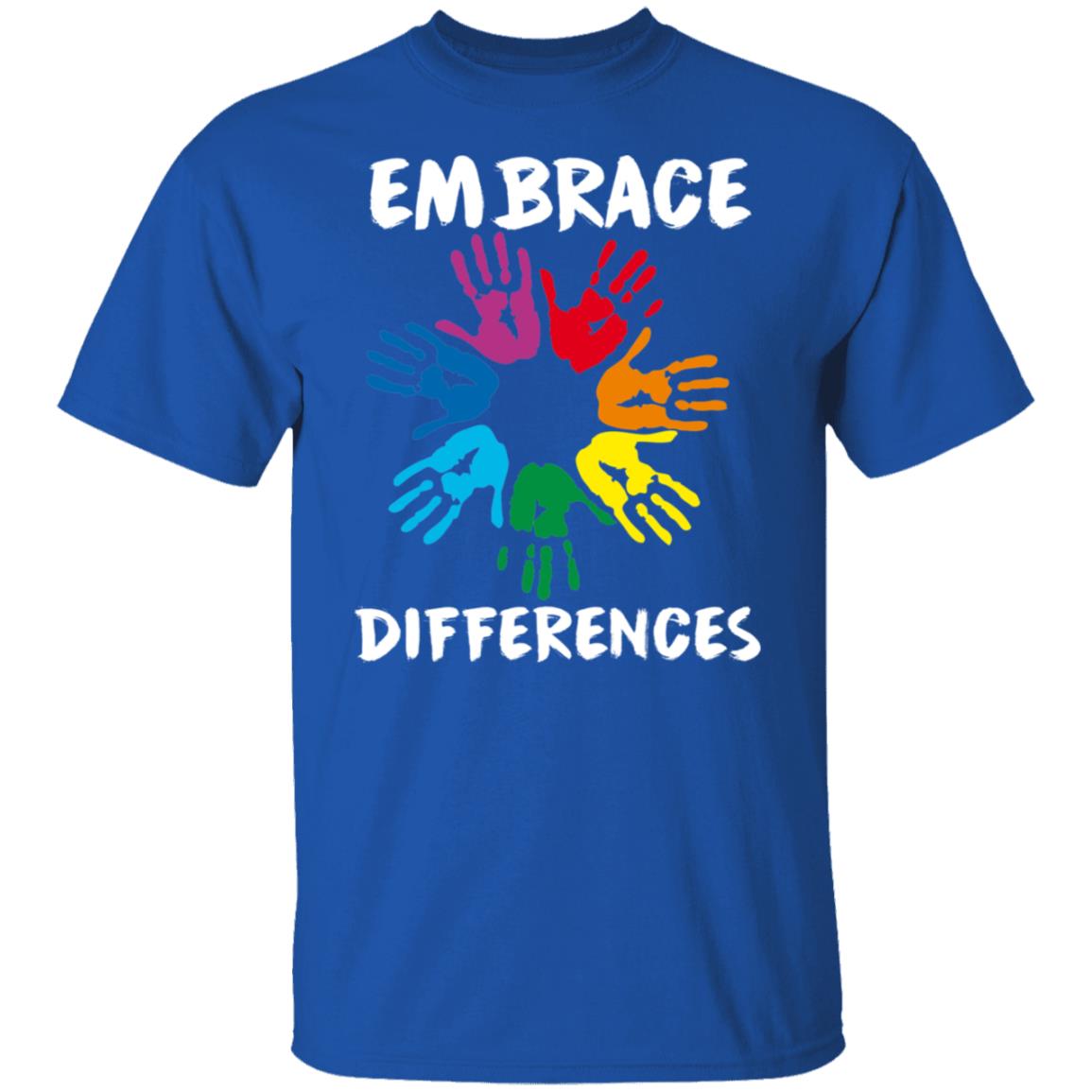 Embrace Differences Autism Awareness T Shirt