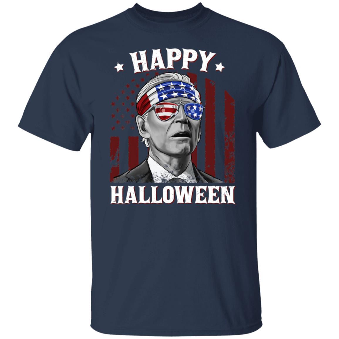 Funny Happy Halloween Confused 4th of July Tee Shirt