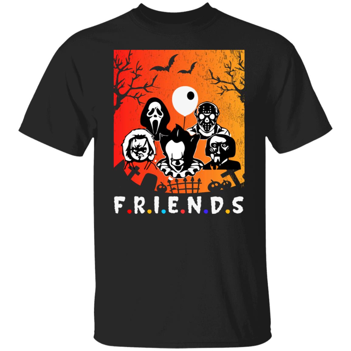 Friends Horror Characters Horror Movie Halloween TShirt