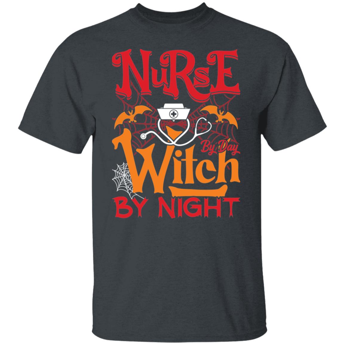 Nurse By Day Witch By Night Halloween Shirt