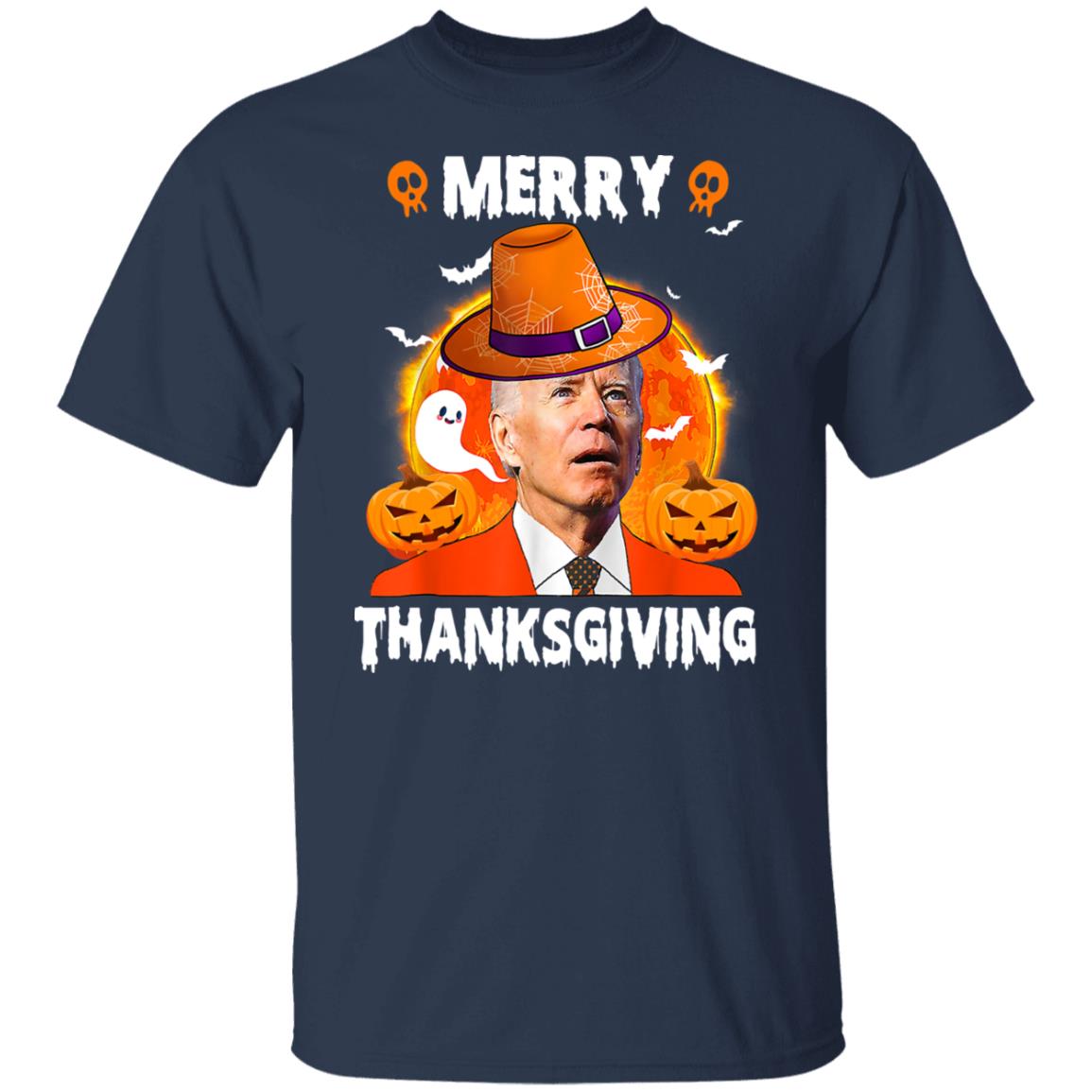 Funny Joe Confused Merry Thanksgiving Halloween Shirt
