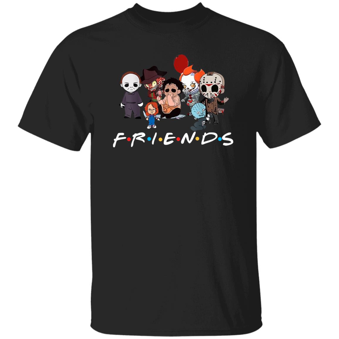 Scary Friends Horror Characters Chibi Tshirt