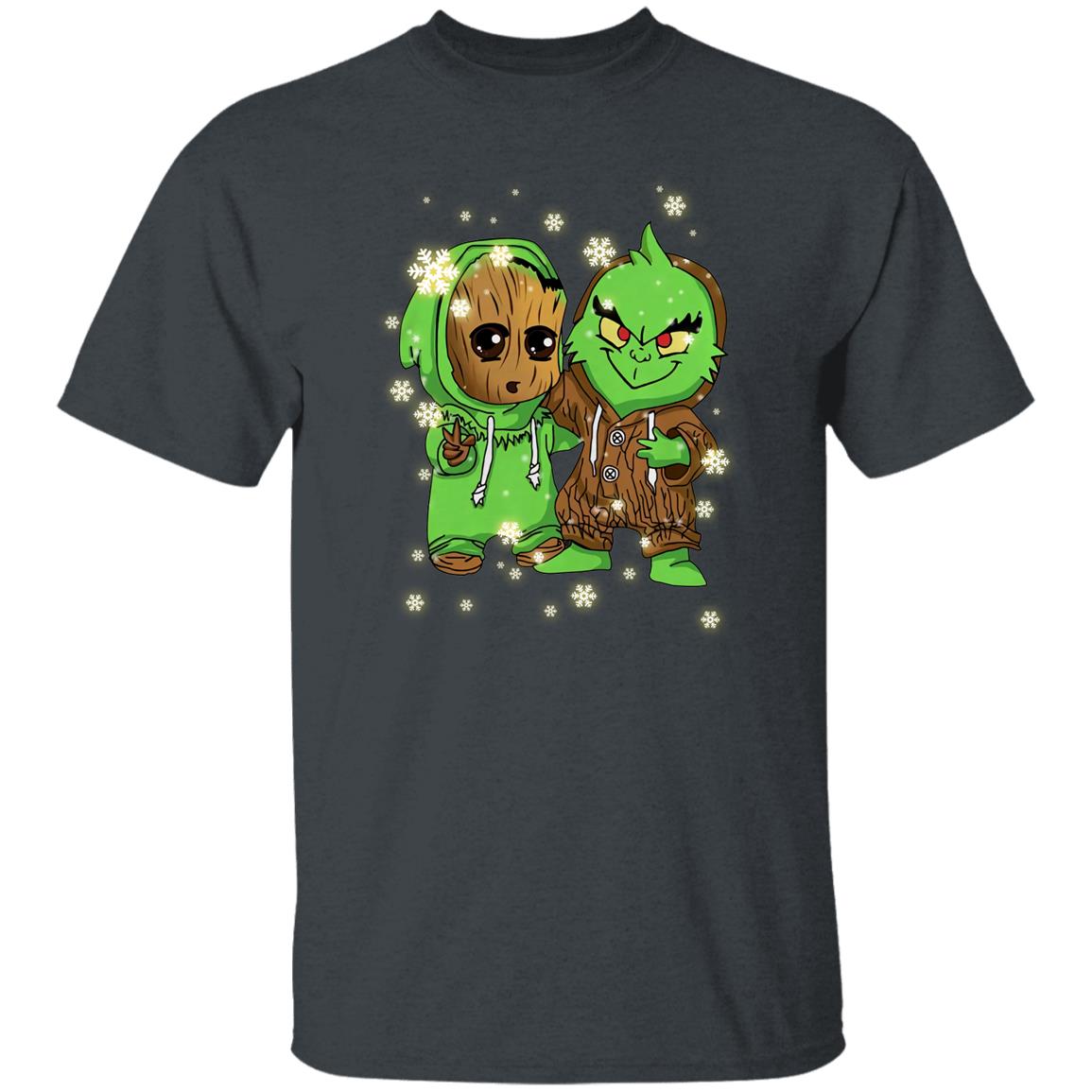 Baby Groot and Grinch Shirt