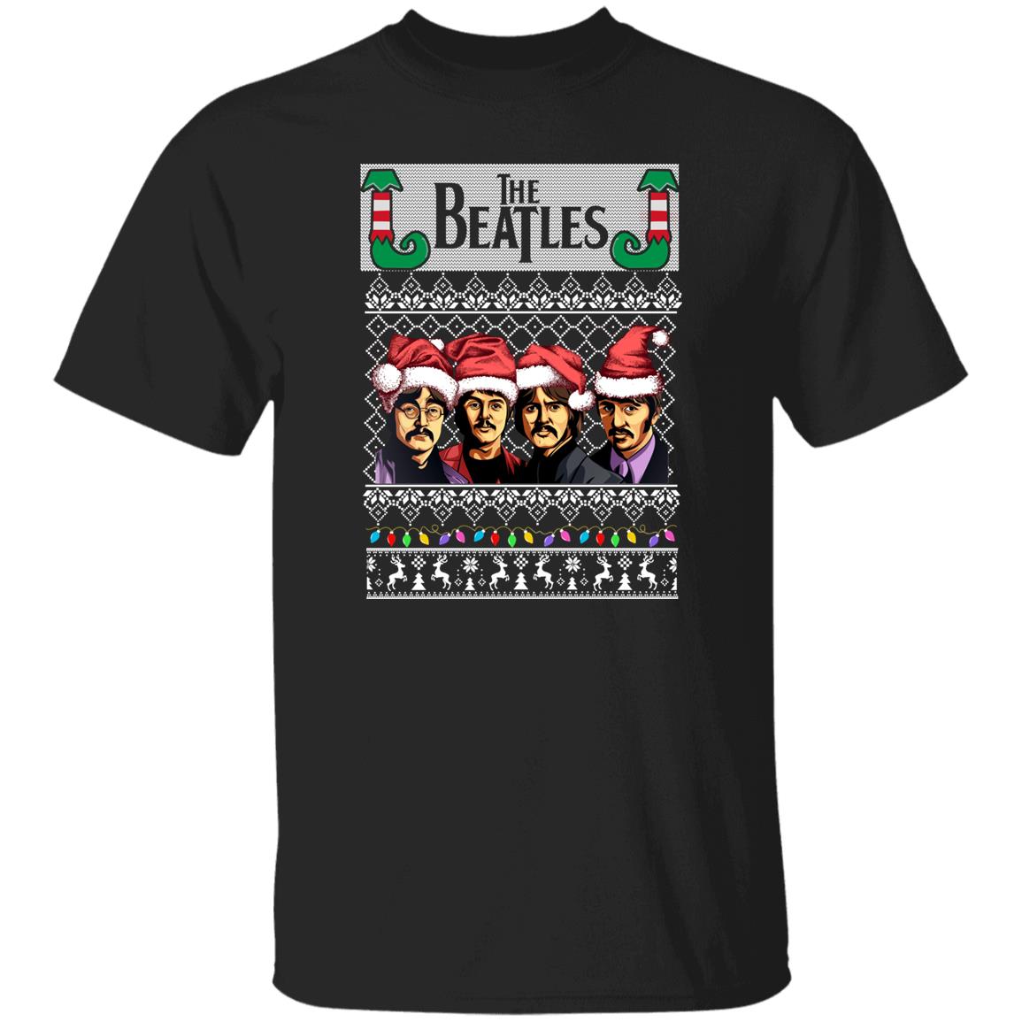 The Beatles Elf Ugly Christmas Shirt