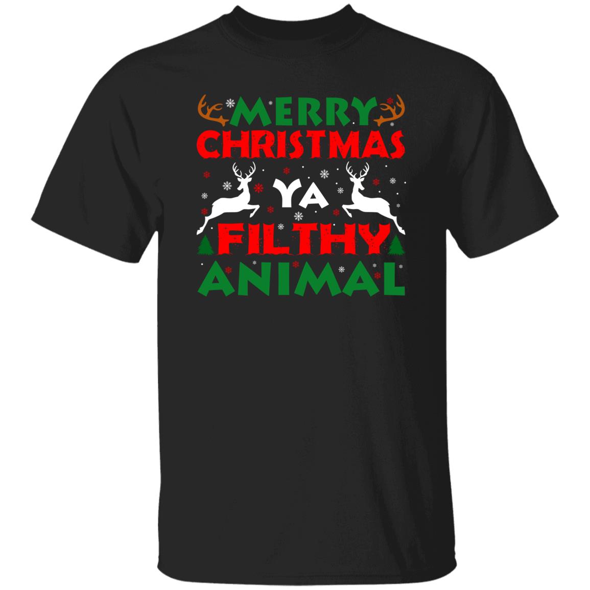 Ugly Christmas Ya Filthy Animal Funny Christmas Shirt