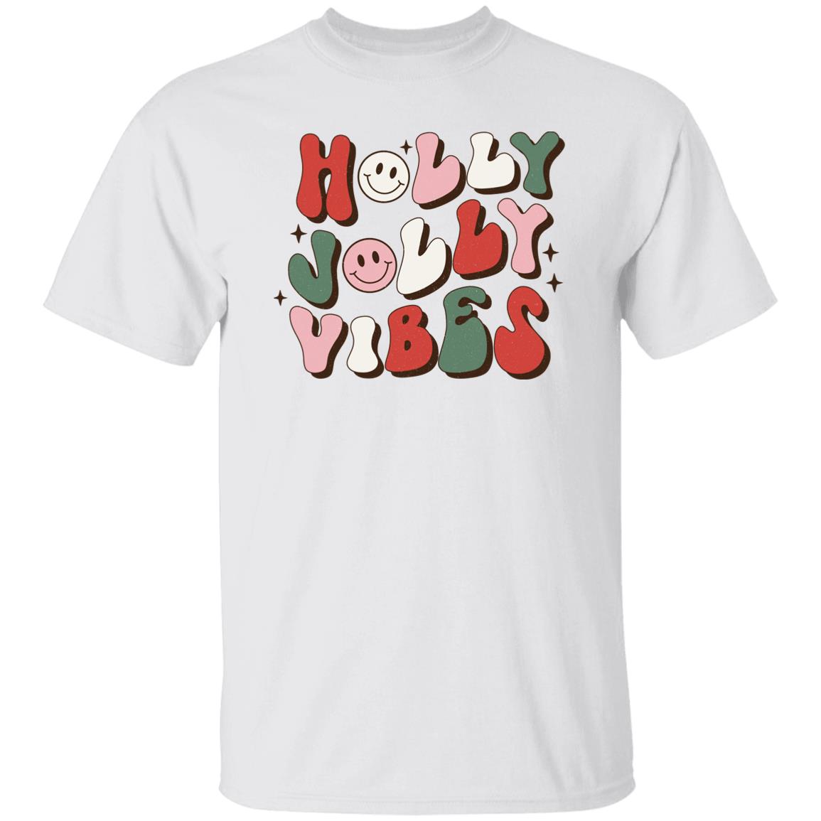 Retro Holly Jolly Vibes Christmas Shirt