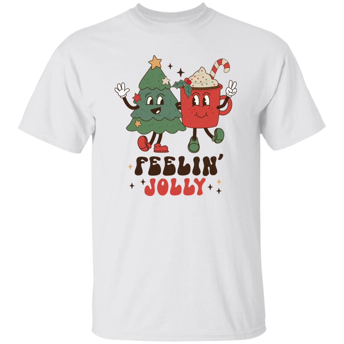 Feelin Jolly Retro Christmas Gift Shirt