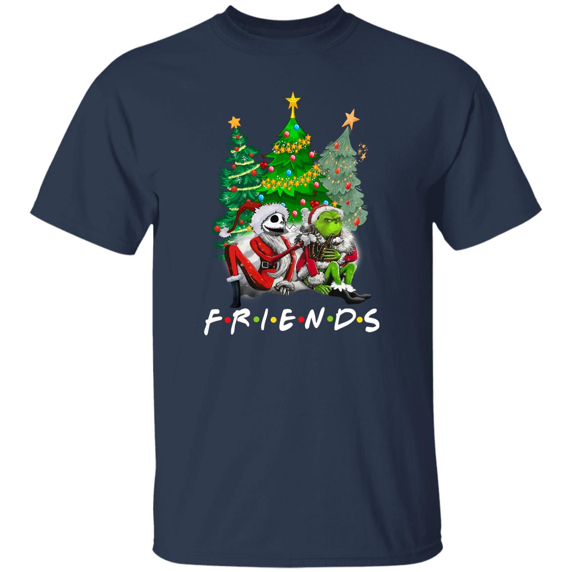 Merry Christmas Jack Skellington and Grinch Shirts