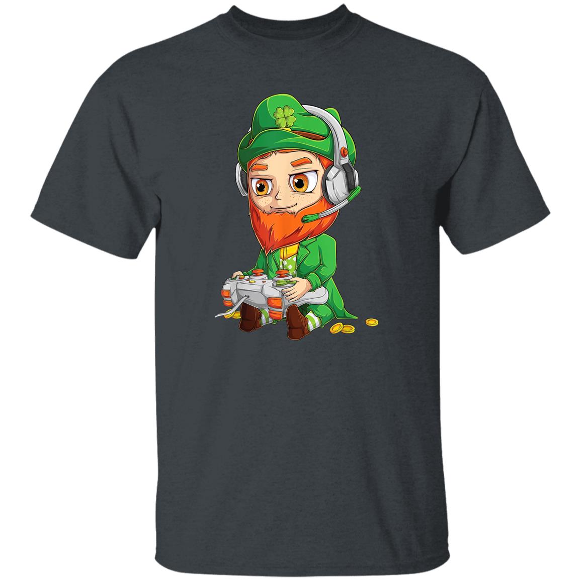 Gamer St Patricks Day Shirt Men Video game T-Shirt