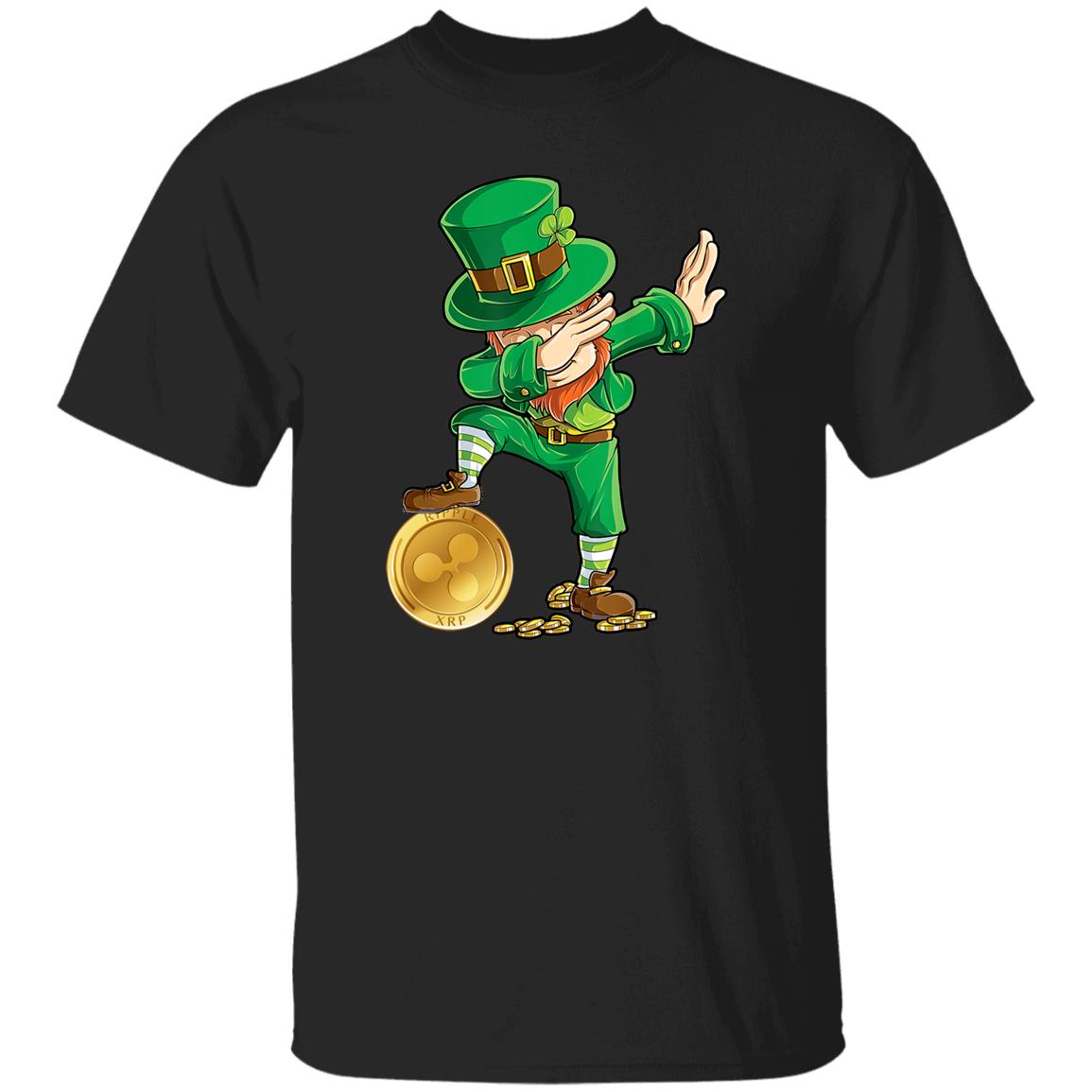 St Patricks Day Dabbing Leprechaun XRP Ripple Shirt