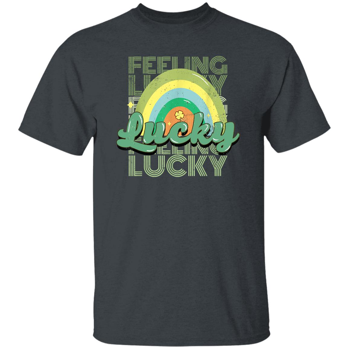 Feeling Lucky Rainbow St Patrick's Day Shamrock Shirt