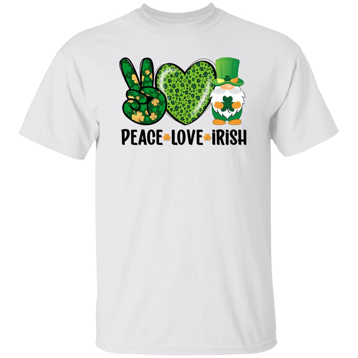 Peace Love Irish Gnomie Tee Gift Shirt