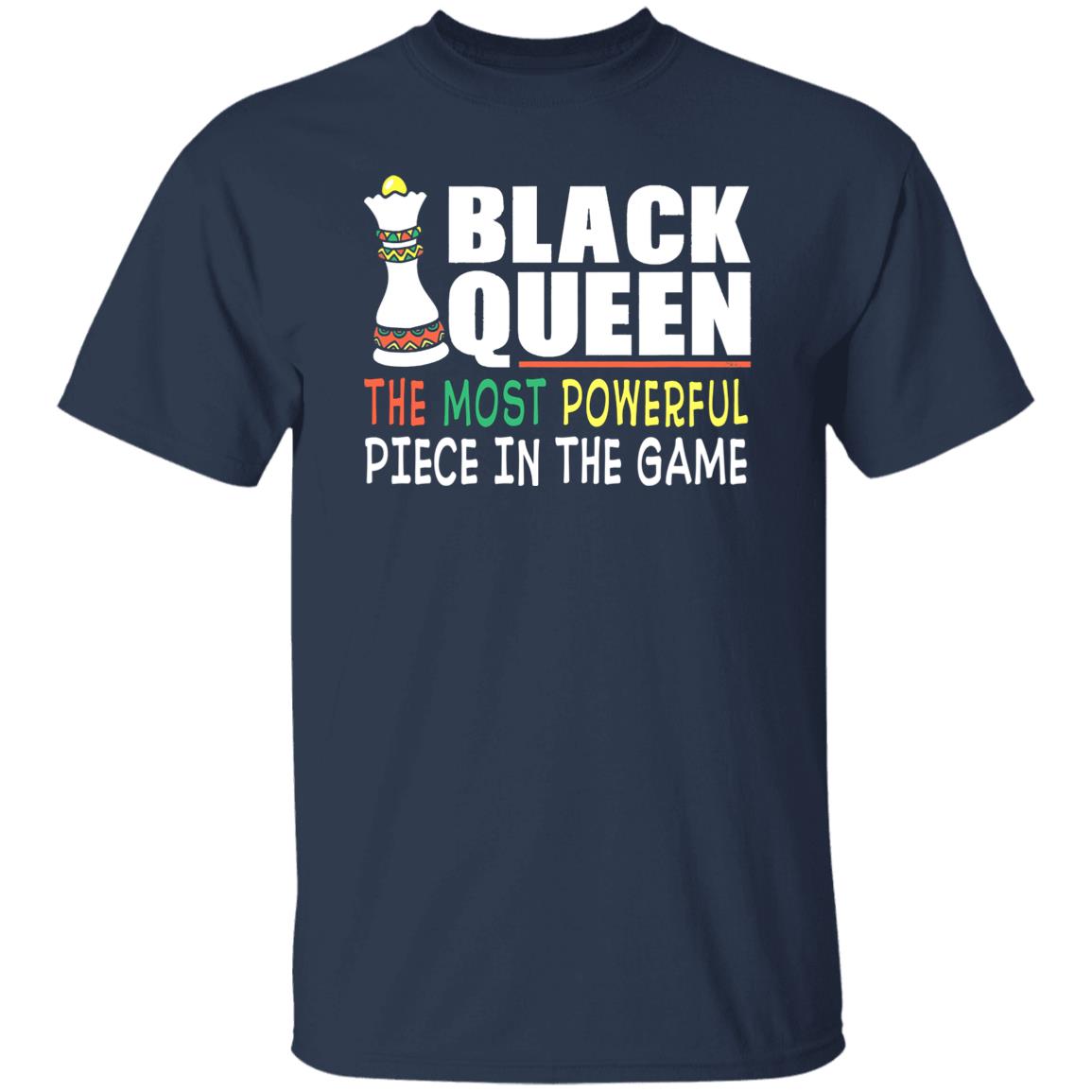 Black Queen Most Powerful Chess African American T-Shirt