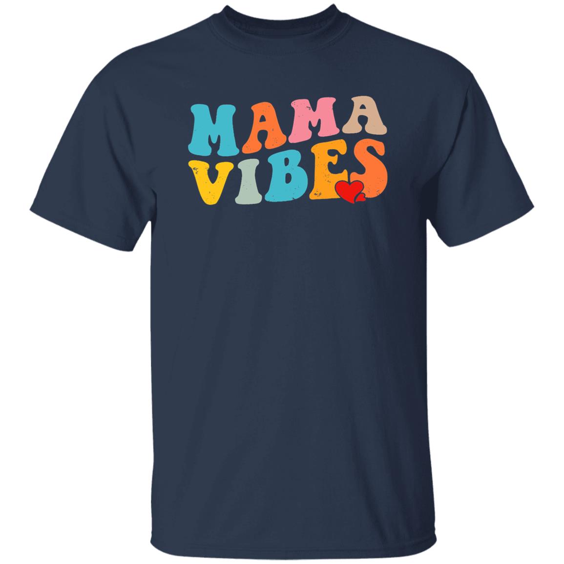 Mama Vibes Groovy Retro Tee For Mother's Day Shirt