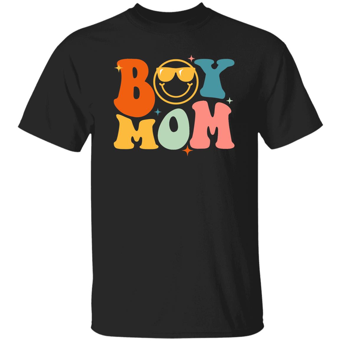 Retro Hippie Boy Mom Mother of Boys Funny Shirt for Mother's Day