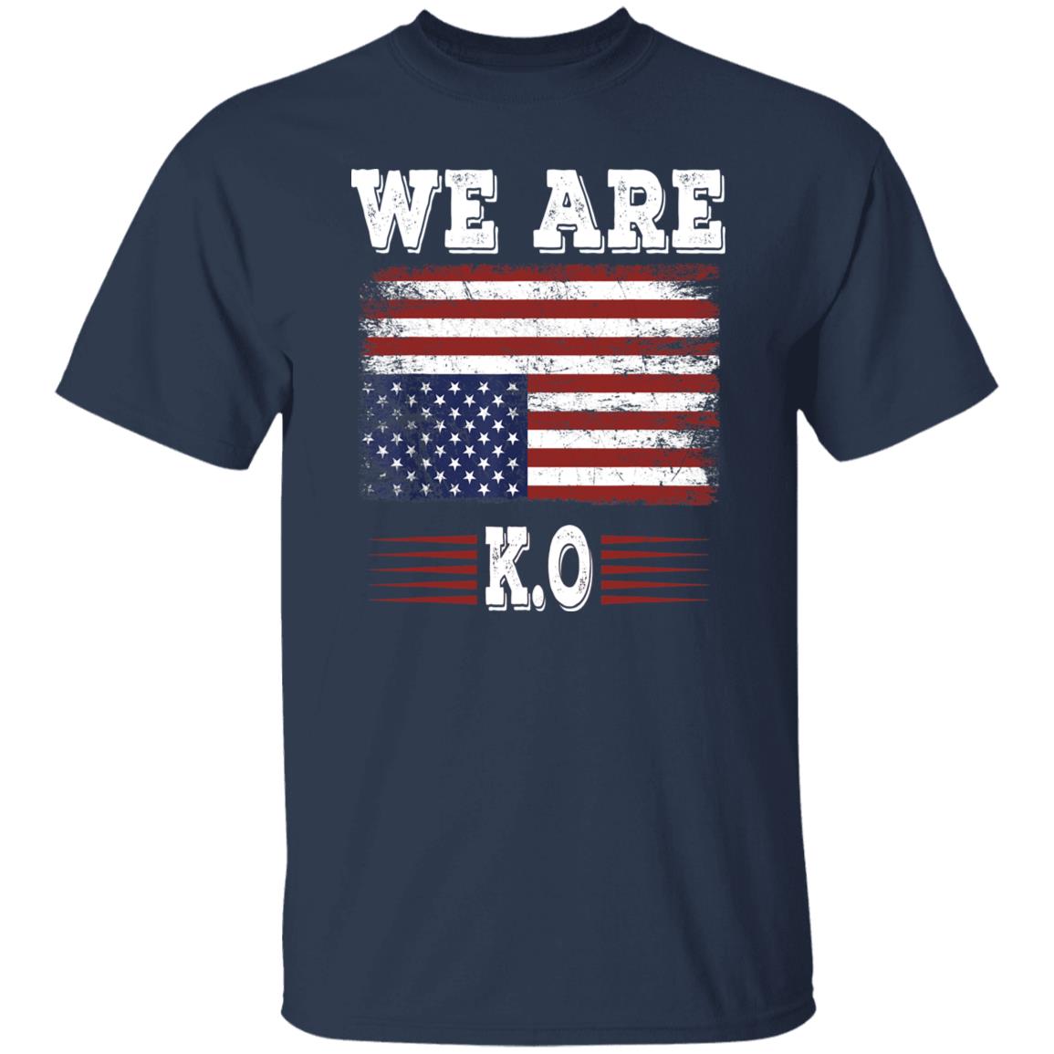 Funny We Are Not Ok America USA Flag Tshirt
