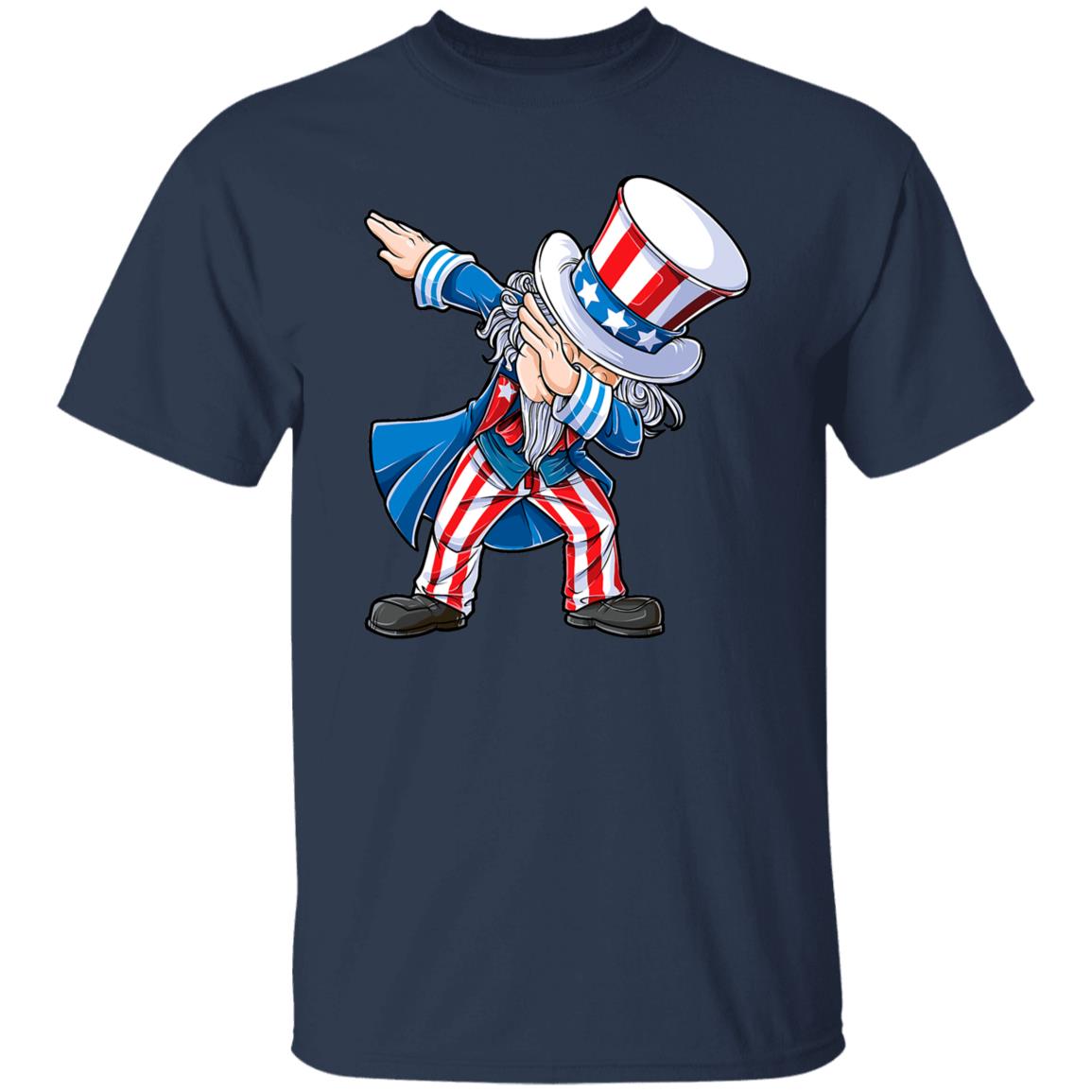 4th of July Shirt For Kids Dabbing Uncle Sam Gifts Shirt