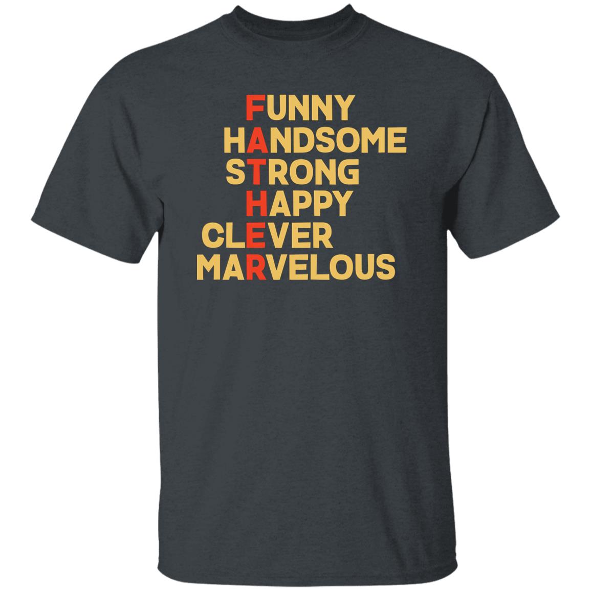 Funny Handsome Marvelous Father's Day Gift Tshirt