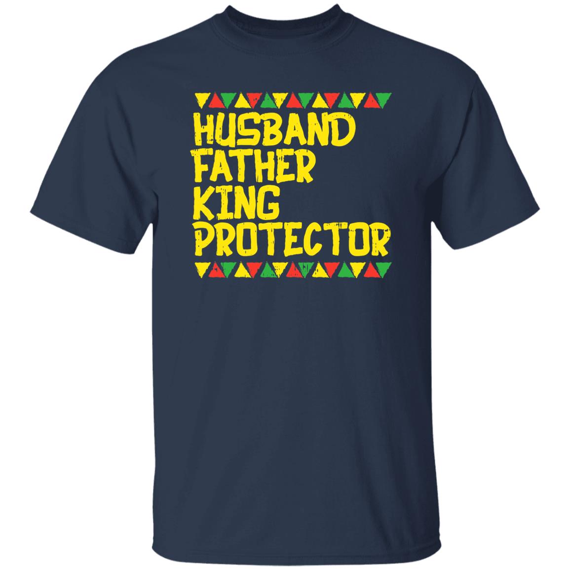 Husband Father King Protector Kente Black African Men Gift Shirt