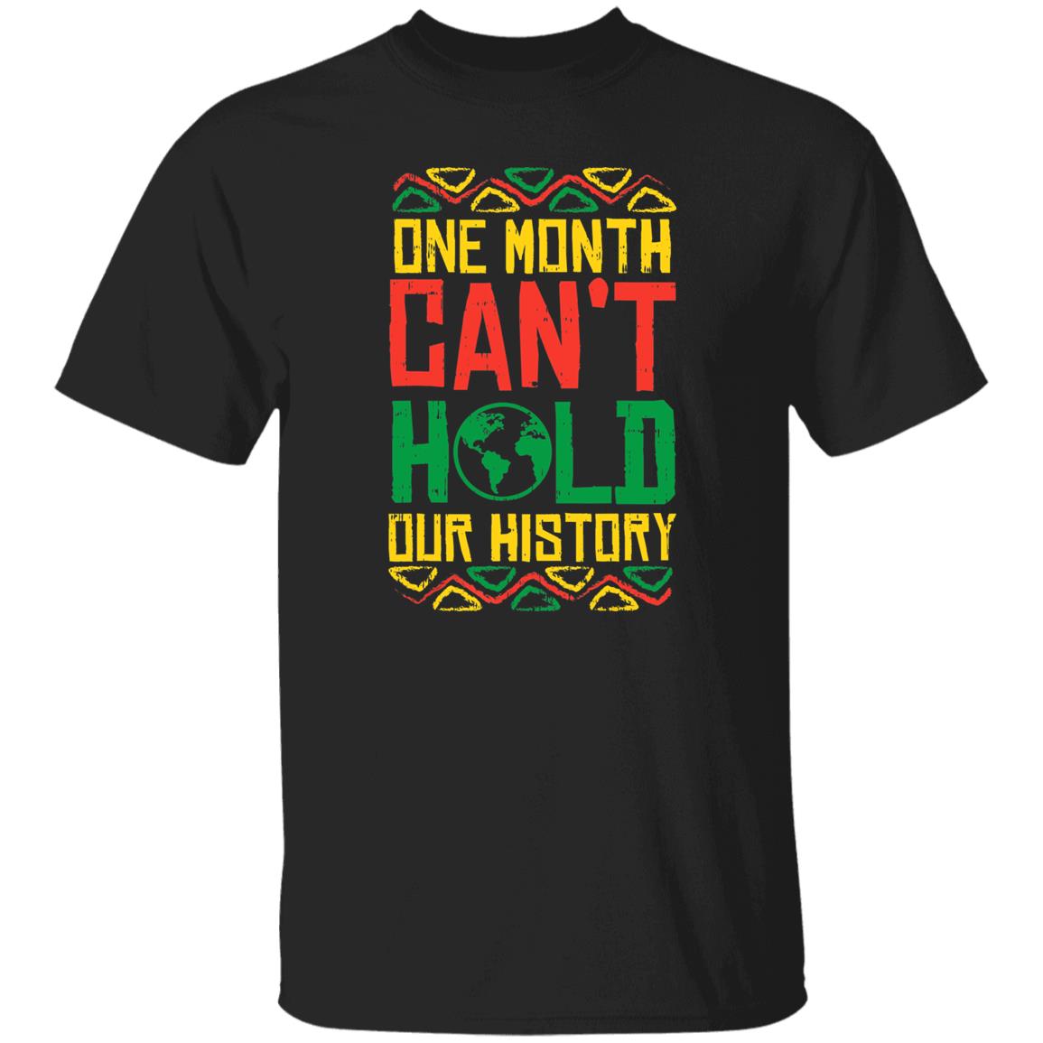 One Month Cant Hold Our History Kente Black Pride African Shirt