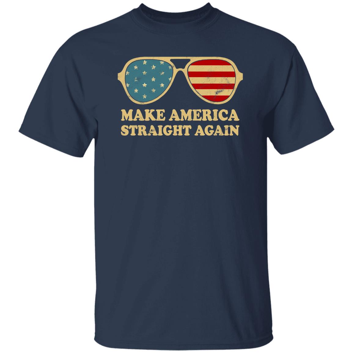 MASA Make America Straight Again American Flag Vintage Shirt
