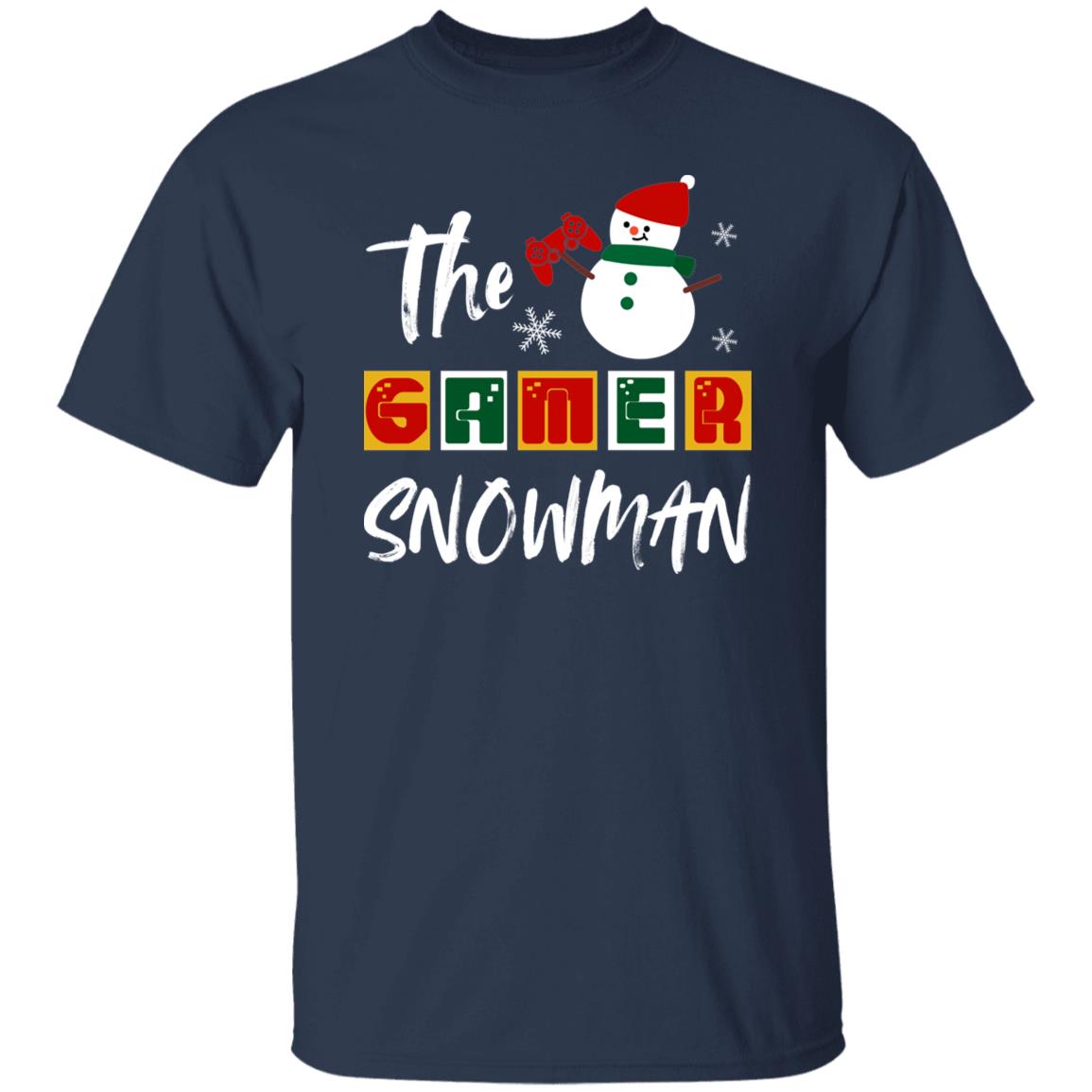 The Gamer Snowman Christmas Gift Shirt For Gamer