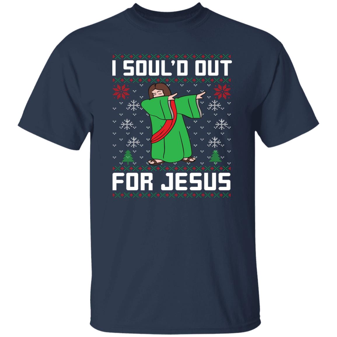 Ugly Christmas I Sould Out For Jesus Dabbing Shirt