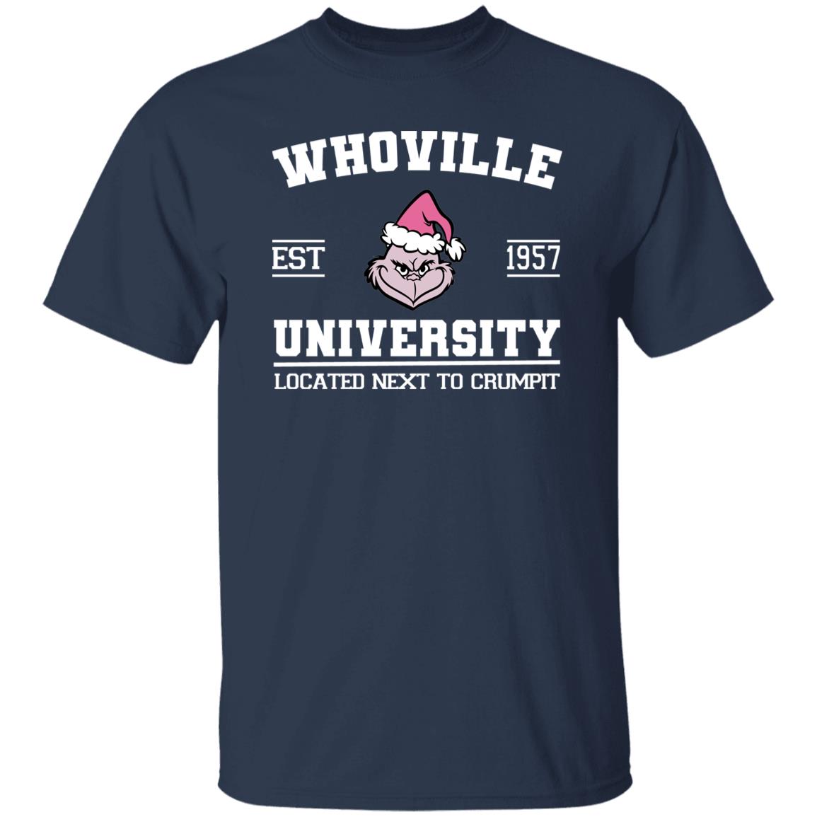 Whoville University Funny Grinch Est 1957 Shirt