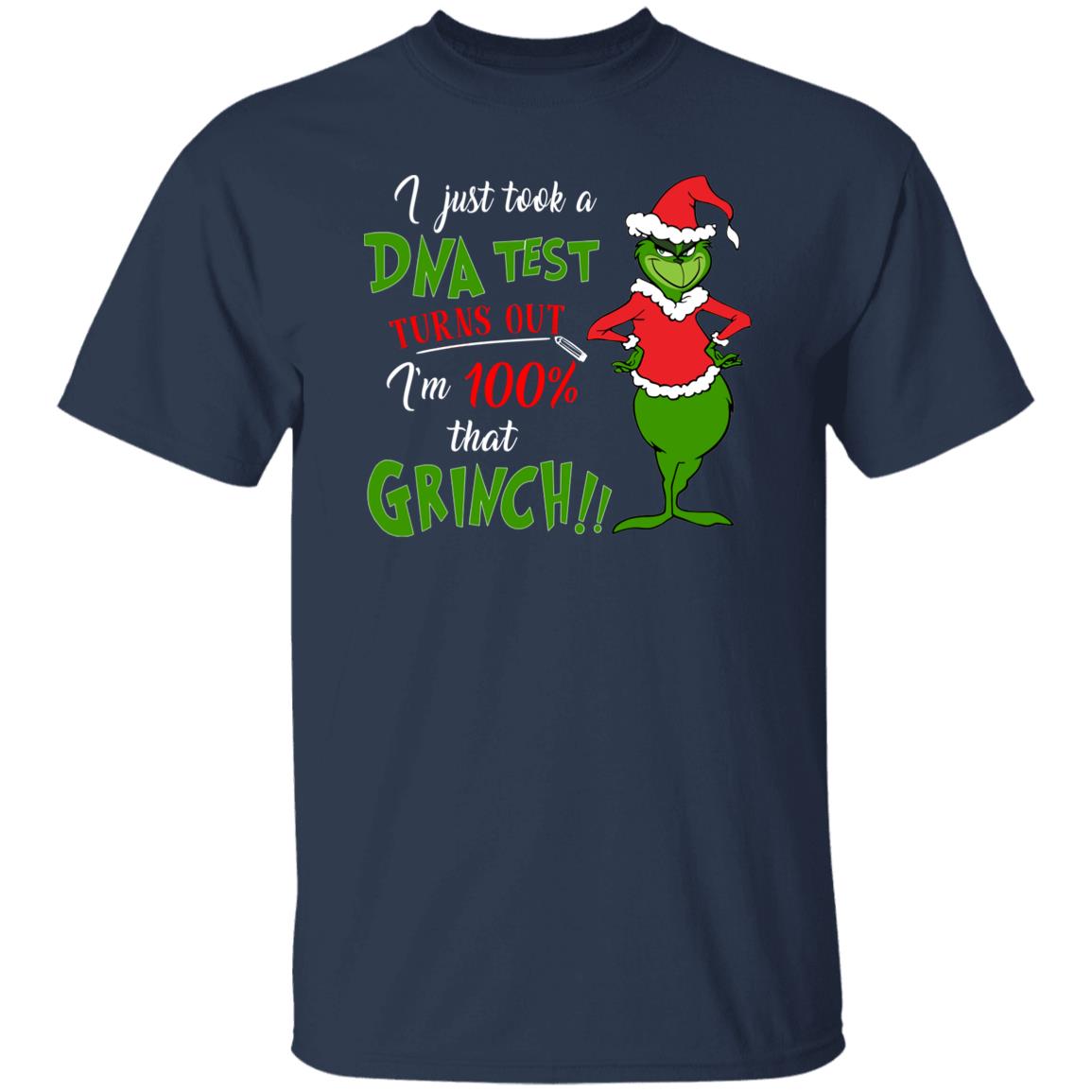 Christmas Grinch Tee DNA Test Im That Grinch Funny Shirt