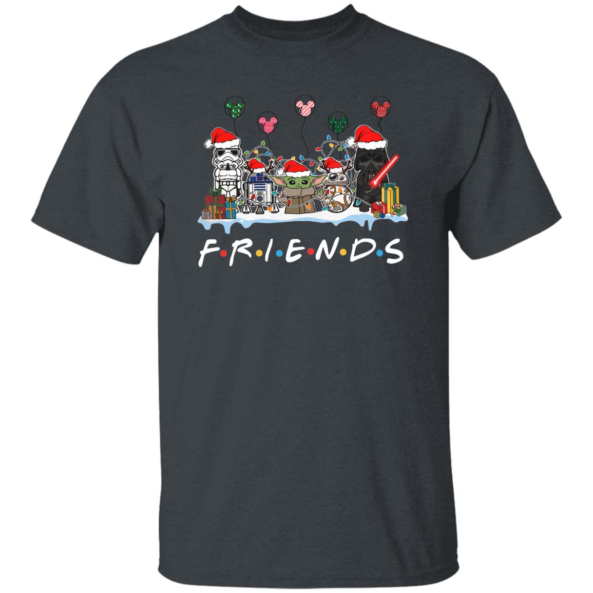Baby Yoda Friends Christmas Tee Shirt