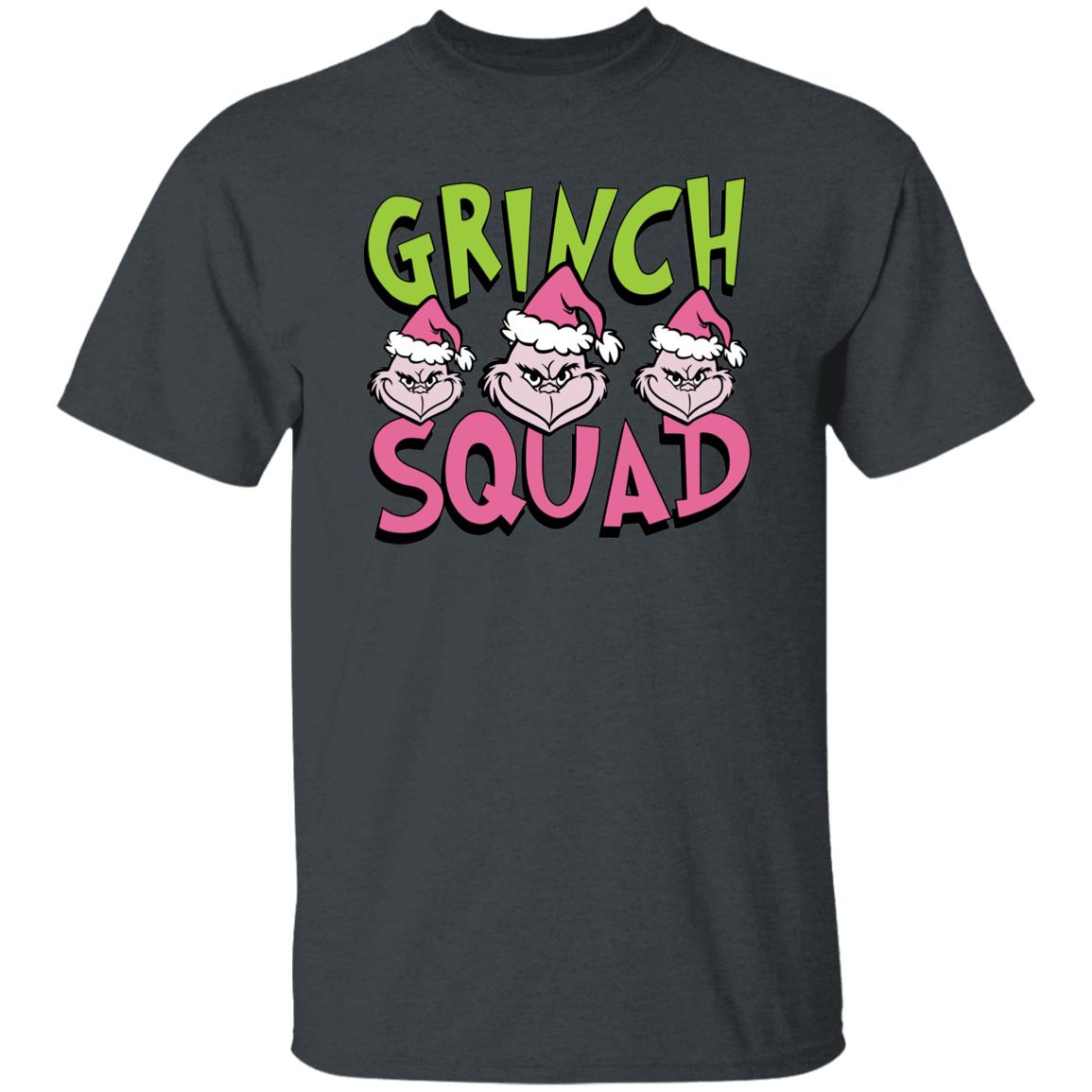 Pink Grinch Face Funny Grinch Squad Shirt